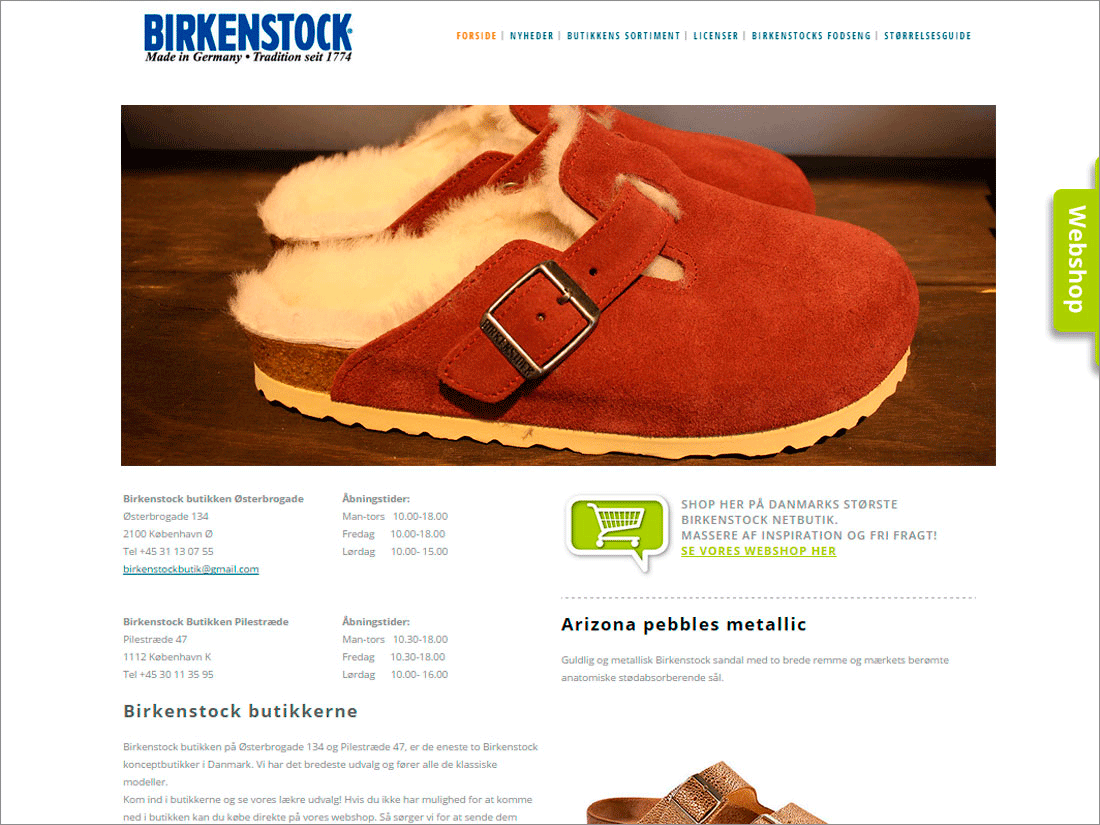 Birkenstock website De-sign.digital